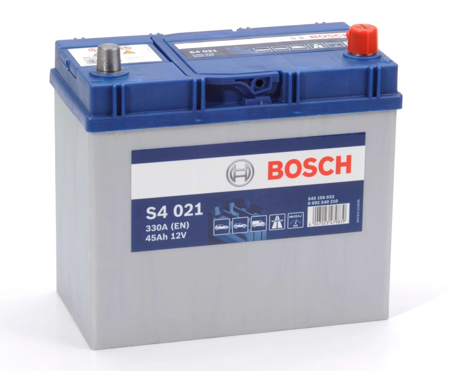 Автомобільний акумулятор Bosch S4 12В 45А 330А R+ (0092S40210)
